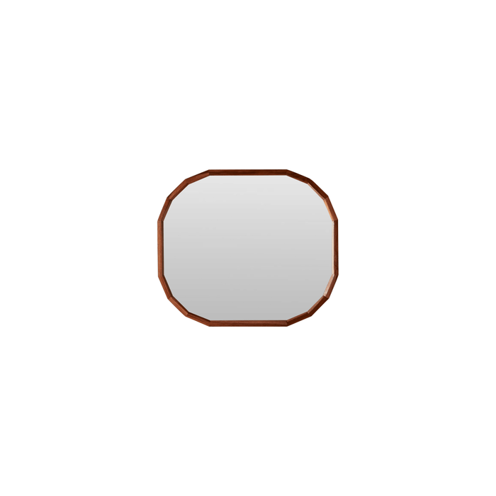 Tikamoon - Decoratieve spiegel in massief palissanderhout 80x70 cm Ja…