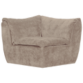 WOOOD Baggy Hoekelement - 3D Chenille - Zand - 81x96x96