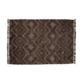 Hioshop Hilma vloerkleed 350x250cm bruin.