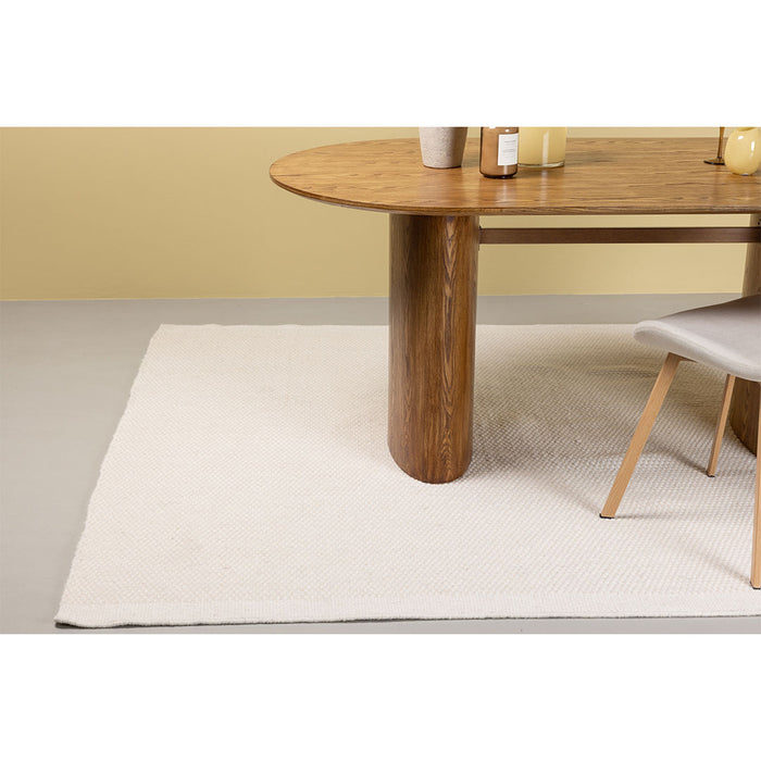 Hioshop Vilma vloerkleed 230x160cm offwhite.