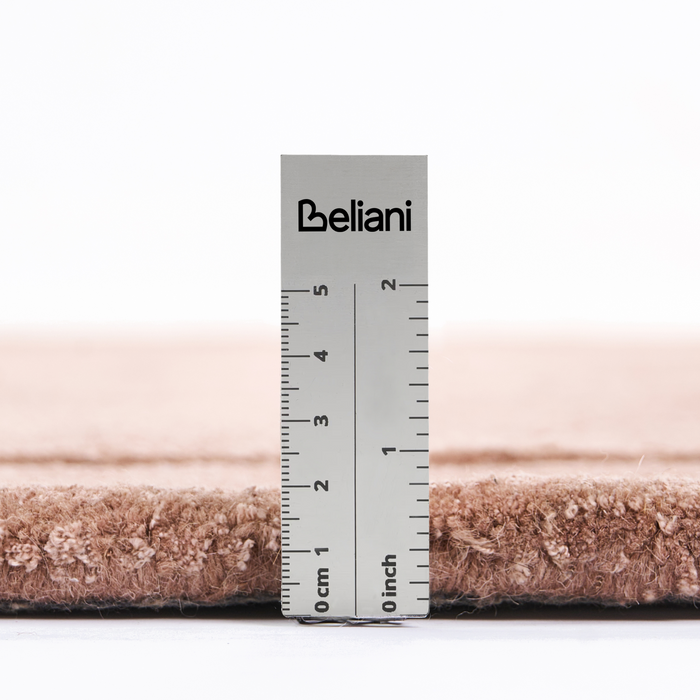 Beliani - MASSO - Vloerkleed - Goudbruin - 160 x 230 - Viscose