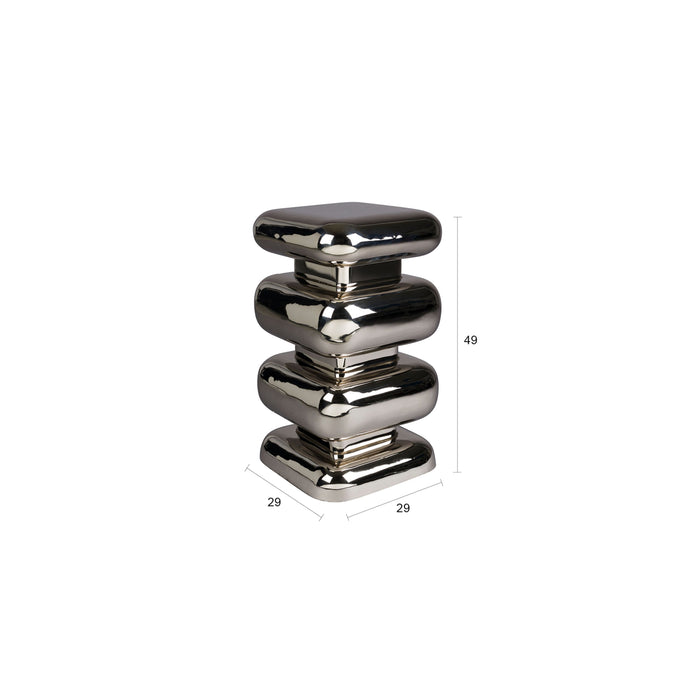 Dutchbone Stubby Bijzettafel Chroom - Zilver