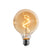 LUEDD E27 dimbare LED lamp spiraal filament G95 goud 4W 270 lm 2100K