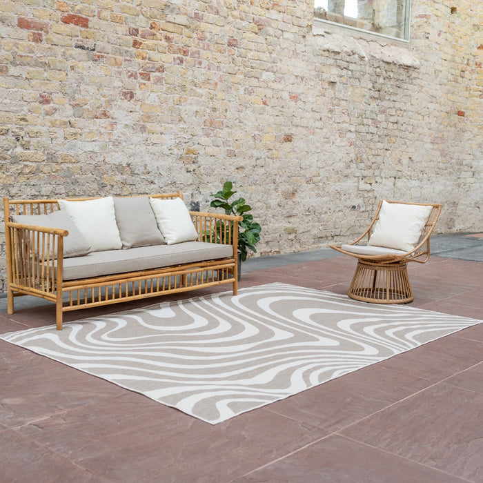 Interieur05 Buitenkleed Swirl Linnen 160x230cm