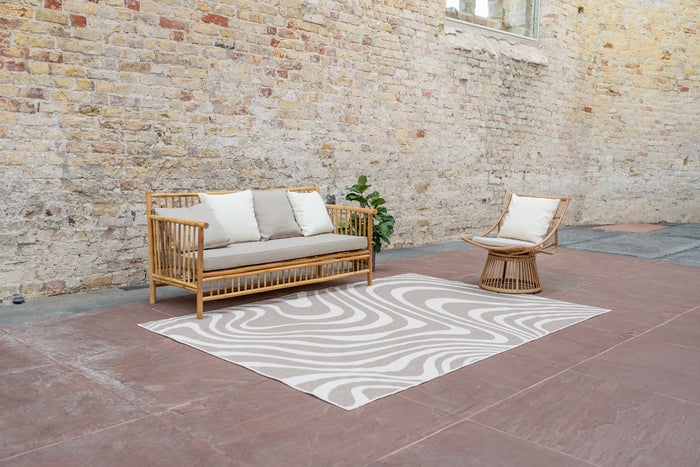 Interieur05 Buitenkleed Swirl Linnen 160x230cm