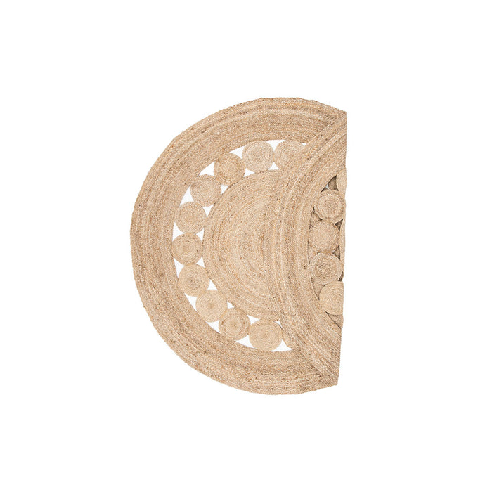 Hioshop Elis vloerkleed Ø200cm naturel.