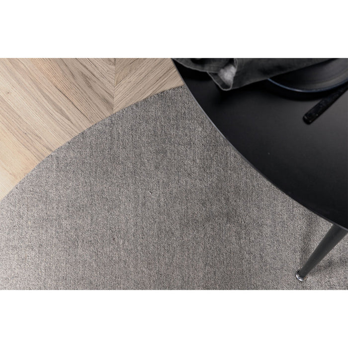 Hioshop Ulla vloerkleed Ø200cm lichtgrijs.