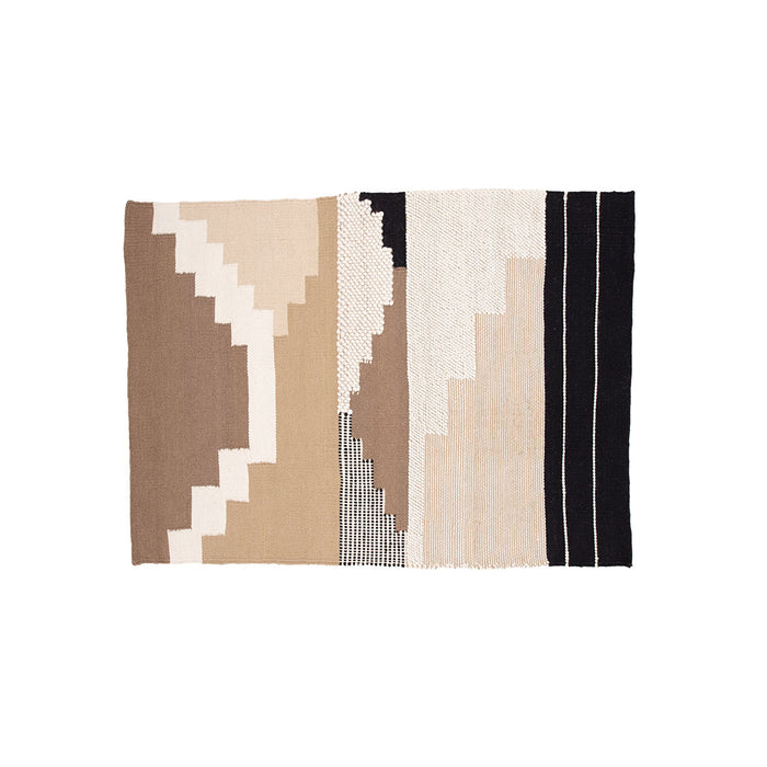 Hioshop Aston vloerkleed 230x162cm bruin.