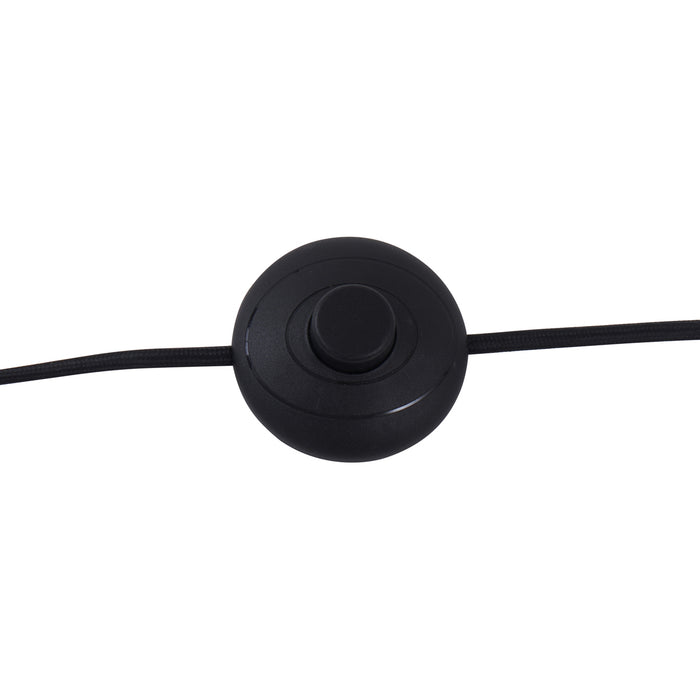 QAZQA Retro vloerlamp zwart met brons glas - Bizle