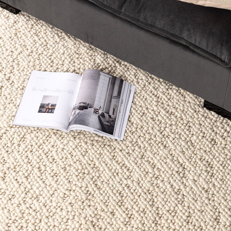 Nest living Rivka Wollen Vloerkleed 230 x 160 cm - Gebroken Wit