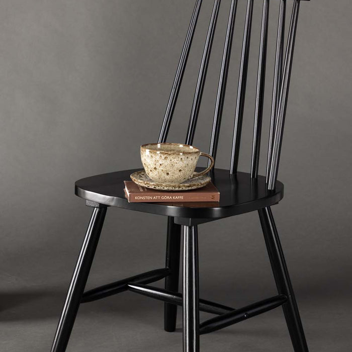 Hioshop Lönneberga eetkamerstoel hout zwart.