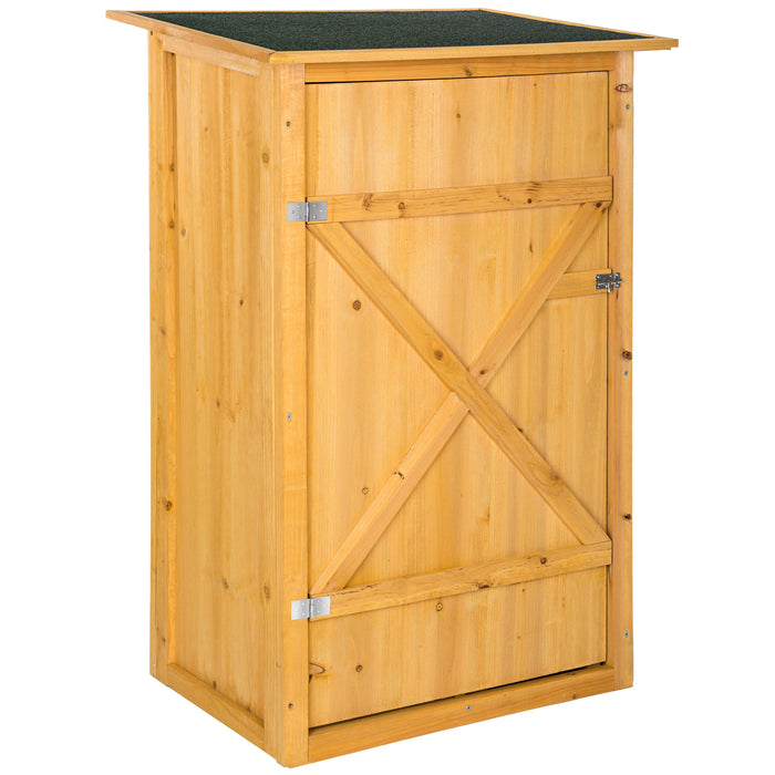 tectake® Tuinkast Taman met vlak dak - Bruin