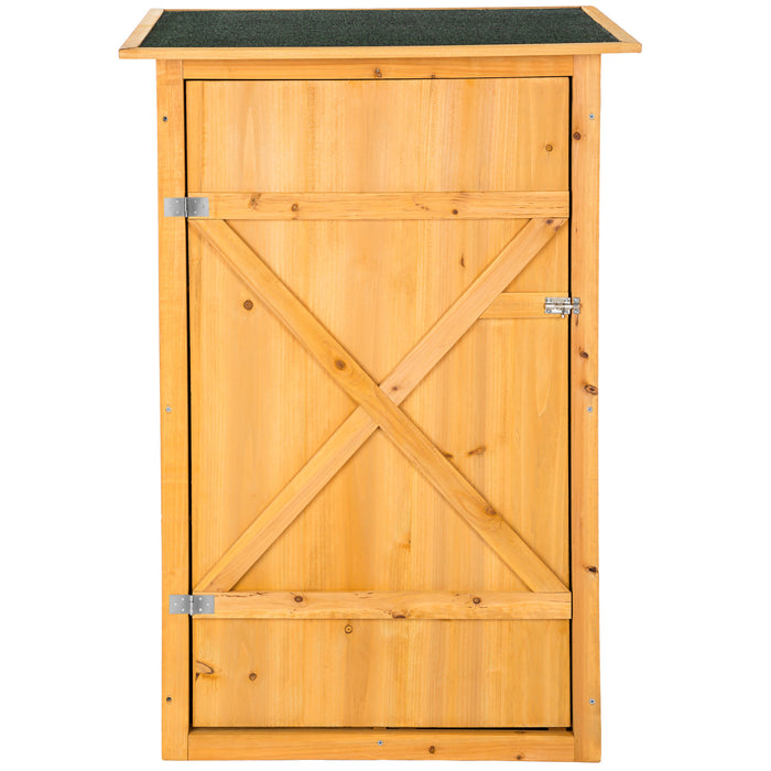 tectake® Tuinkast Taman met vlak dak - Bruin
