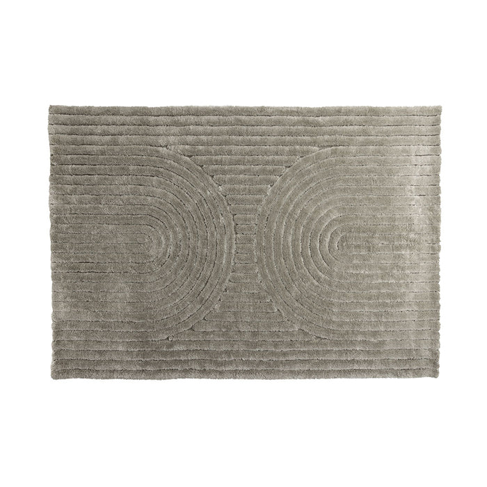 Hioshop Niklas vloerkleed 290x200cm grijs.