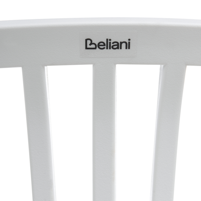 Beliani-KLEVE-Set van 4 eetkamerstoelen-Wit-Synthetisch materiaal