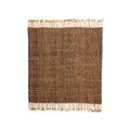 Boho&me Jute vloerkleed vierkant - Chunky bruin|naturel - 150x150 cm