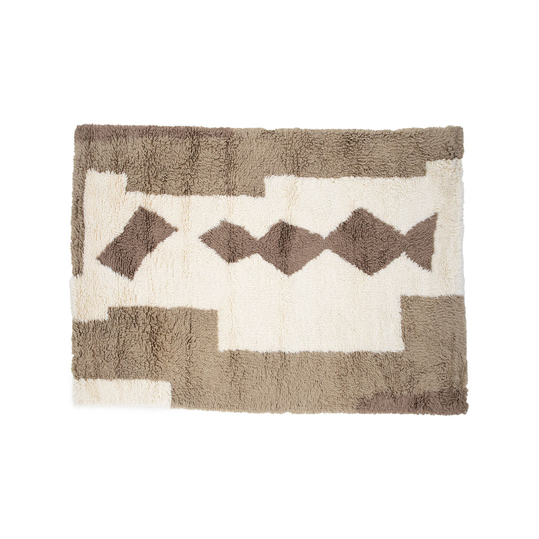 Hioshop Nestor vloerkleed 300x202cm wit.