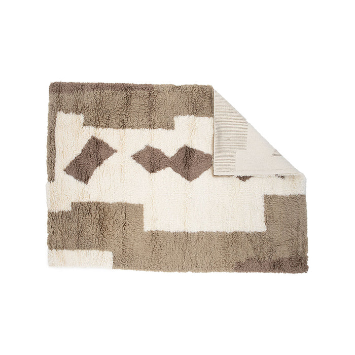 Hioshop Nestor vloerkleed 300x202cm wit.