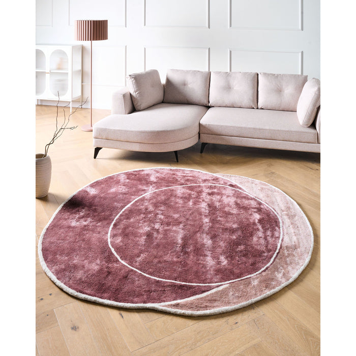 Beliani - KANRACH - Vloerkleed - Roze - 200 x 200 cm - Viscose