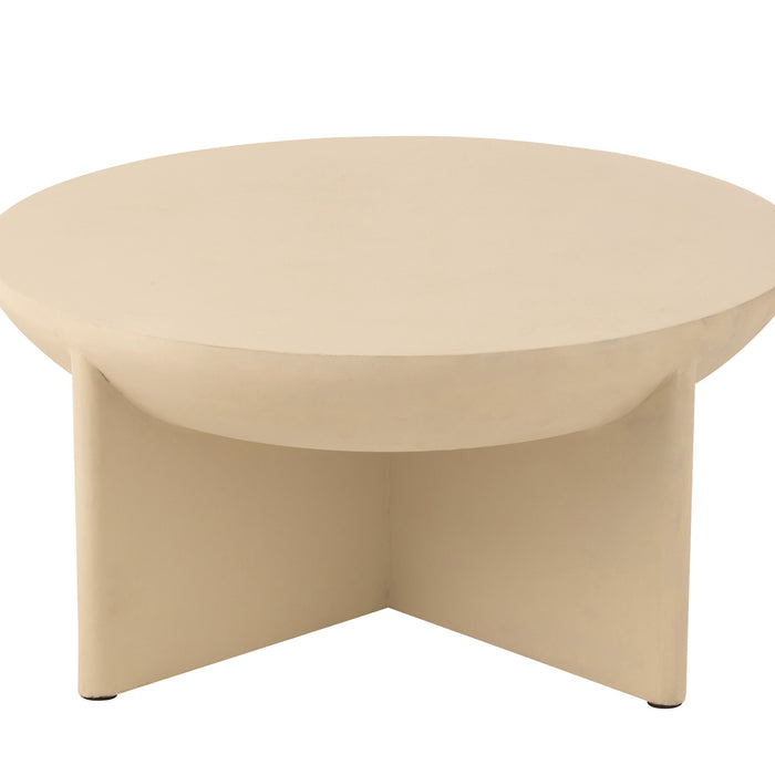 J-Line salontafel Halfy - mangohout - wit