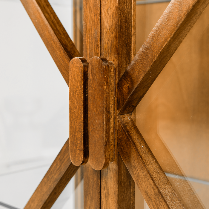 WOOOD Kella Kast 2-Deurs - Mango Hout - Naturel - 132x100x44