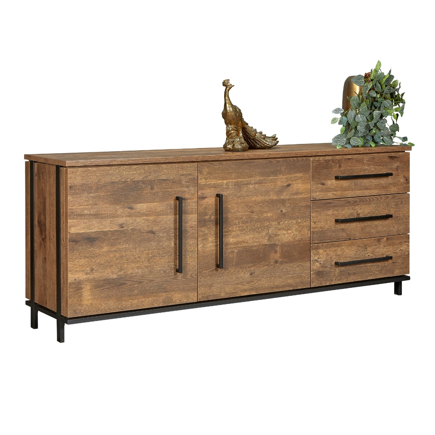 Dressoir Middelburg - Bruin|Hout - Noten - MDF
