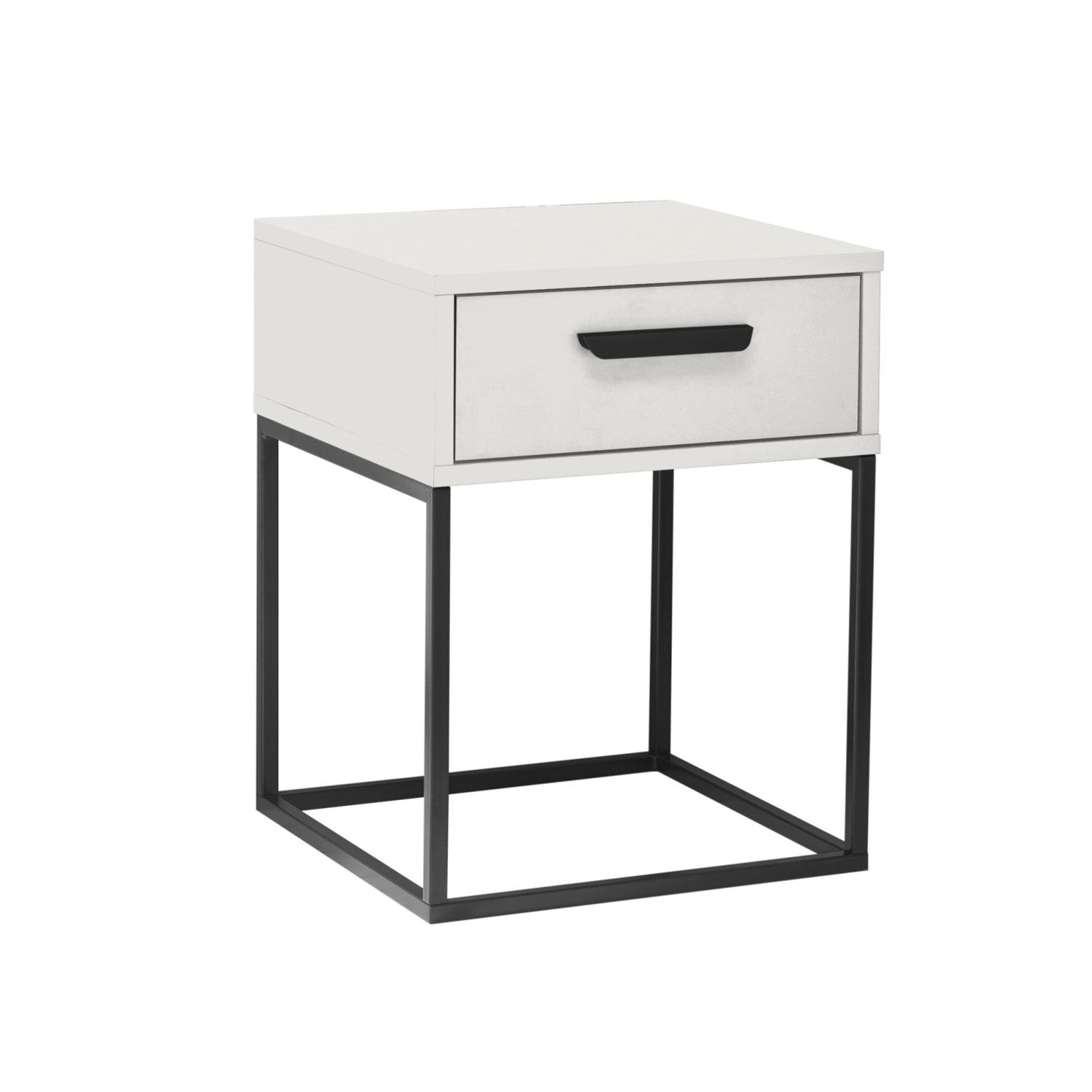 Nachtkastje Sil Wit - Hout - 40x52x39cm (BxHxD)