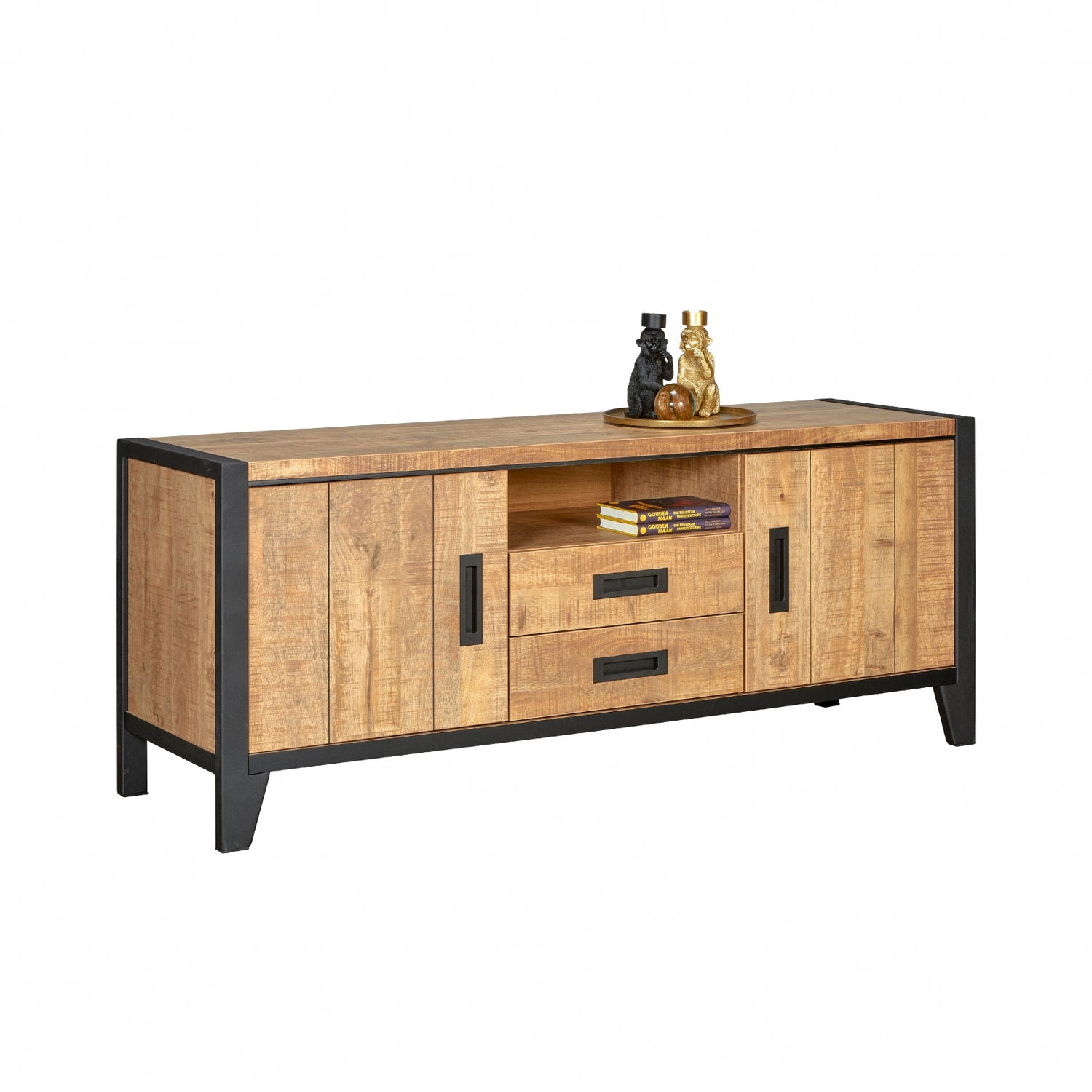 TV-Meubel Tilburg - Hout - Mango|Hout - Naturel - MDF