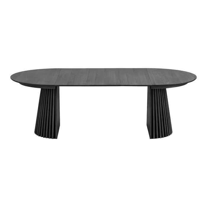 House Nordic Osaka Zwart Eiken Eettafel Uitschuifbaar Ø120 - 240 cm