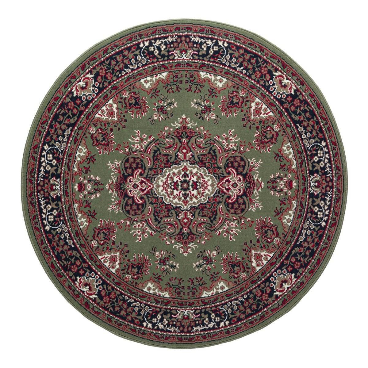 Interieur05 Rond Vintage vloerkleed Nain Perzisch Groen - 200 x 200 cm