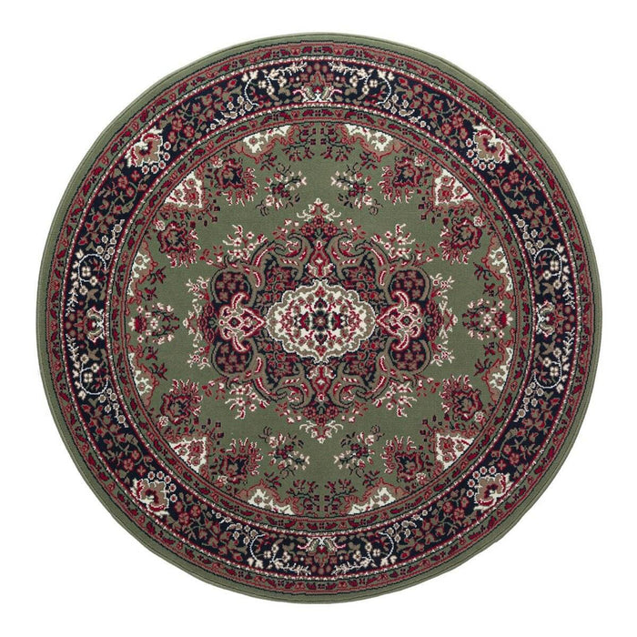 Interieur05 Rond Vintage vloerkleed Nain Perzisch Groen - 200 x 200 cm