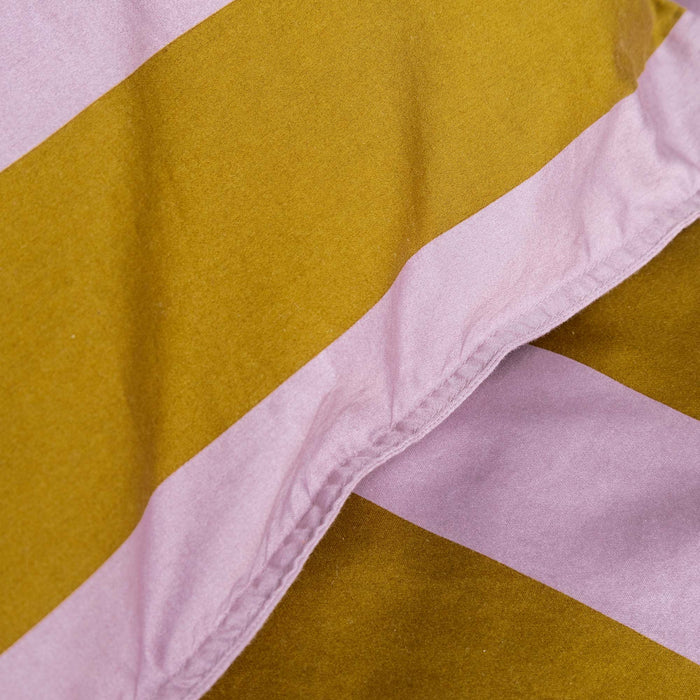 Essenza Minte Stripe Dekbedovertrek 200 x 200|220 cm - Purple|Olive