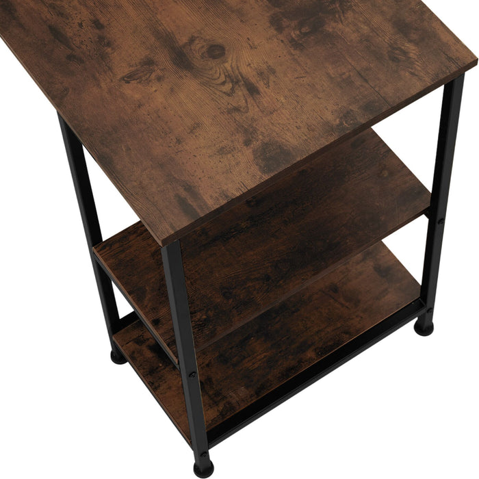 tectake® Bureau Hamilton 138x138x75,5cm