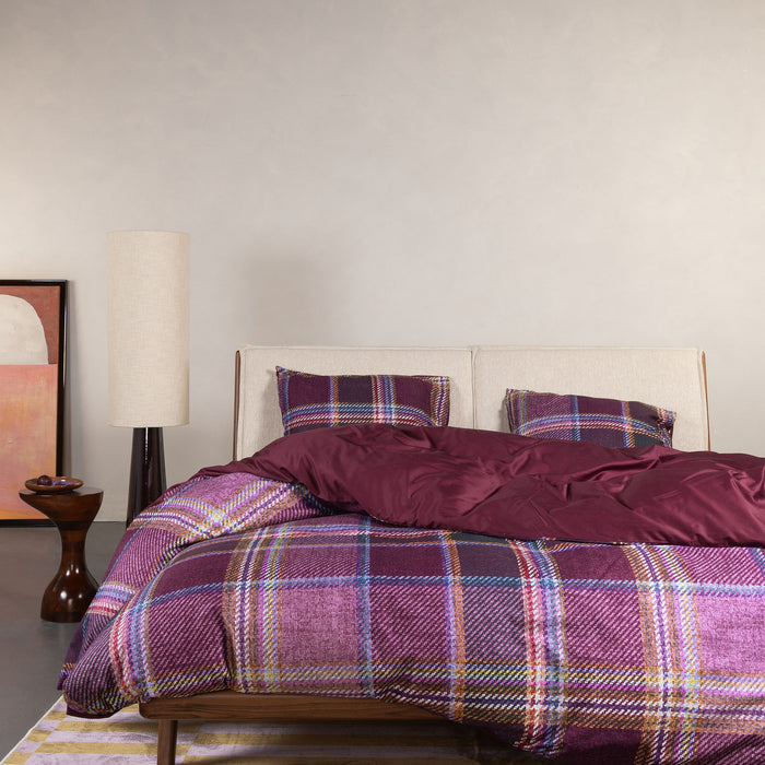 Essenza Meau Dekbedovertrek 240 x 220|220 cm - Mauve Wine