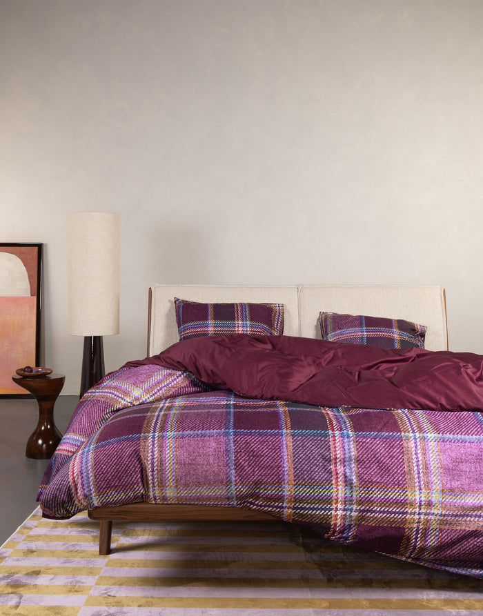 Essenza Meau Dekbedovertrek 240 x 220|220 cm - Mauve Wine