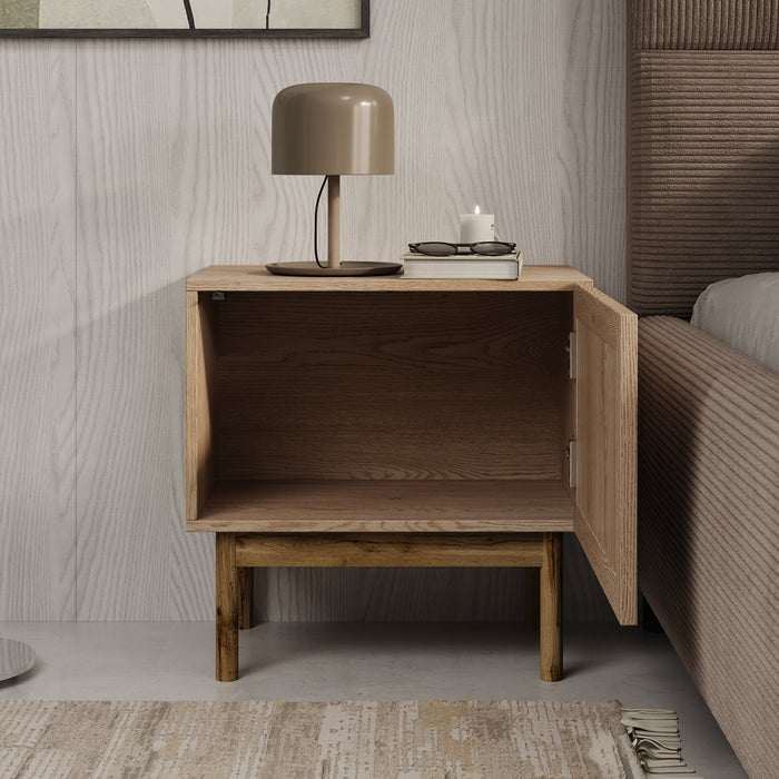 Meubella - Nachtkastje Storm - Eiken - 53 cm