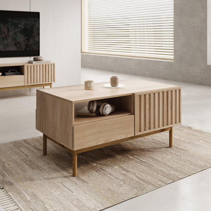 Meubella - Salontafel Storm - Eiken - 106 cm