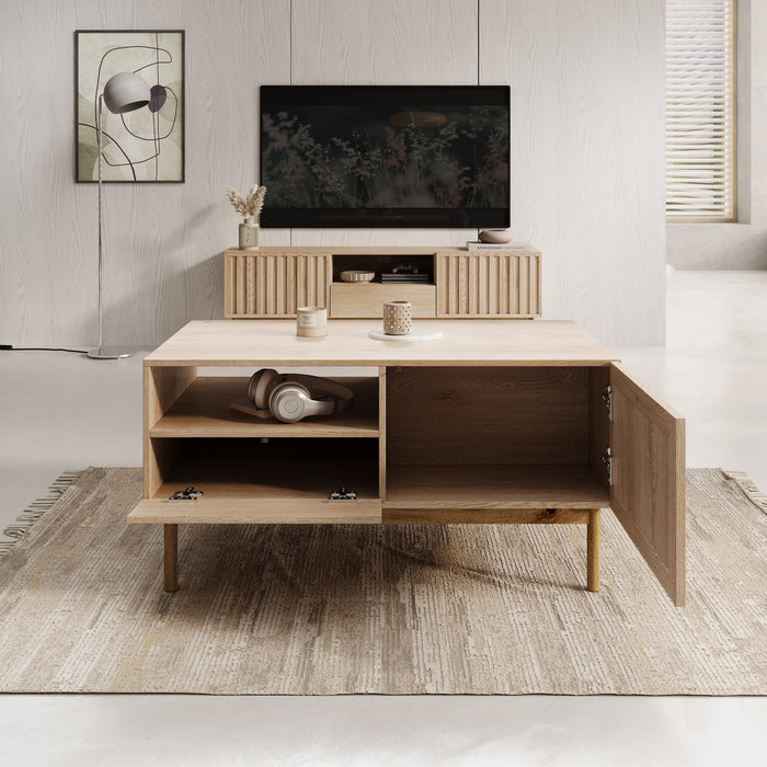 Meubella - Salontafel Storm - Eiken - 106 cm