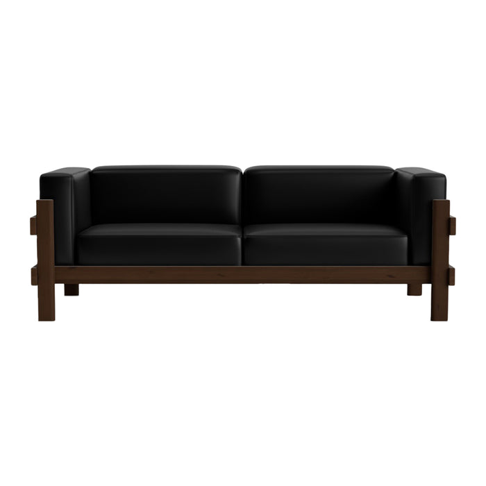 Normann Copenhagen Kube 3-zitsbank - Zwart / Donkerbruin