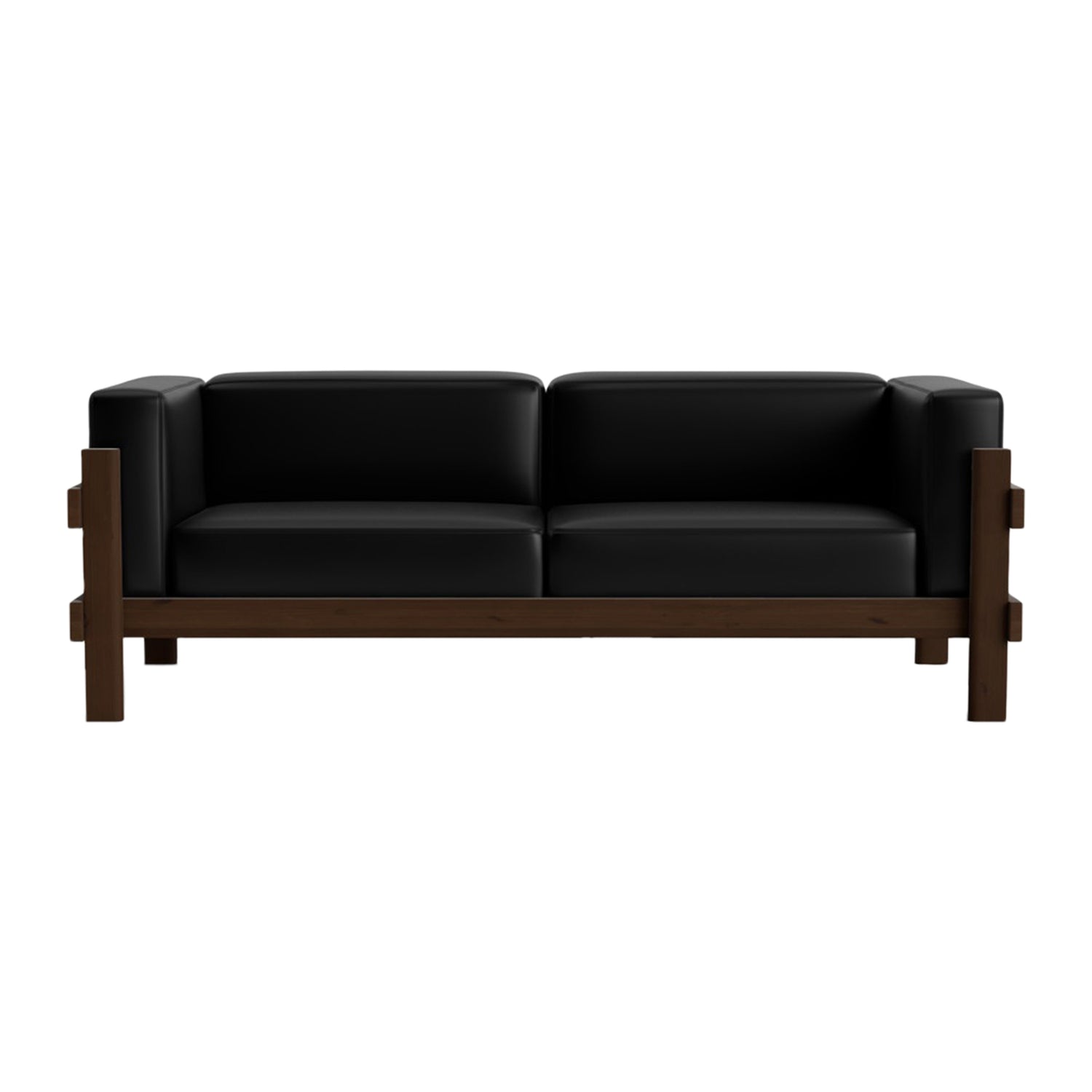 Normann Copenhagen Kube 3-zitsbank - Zwart / Donkerbruin