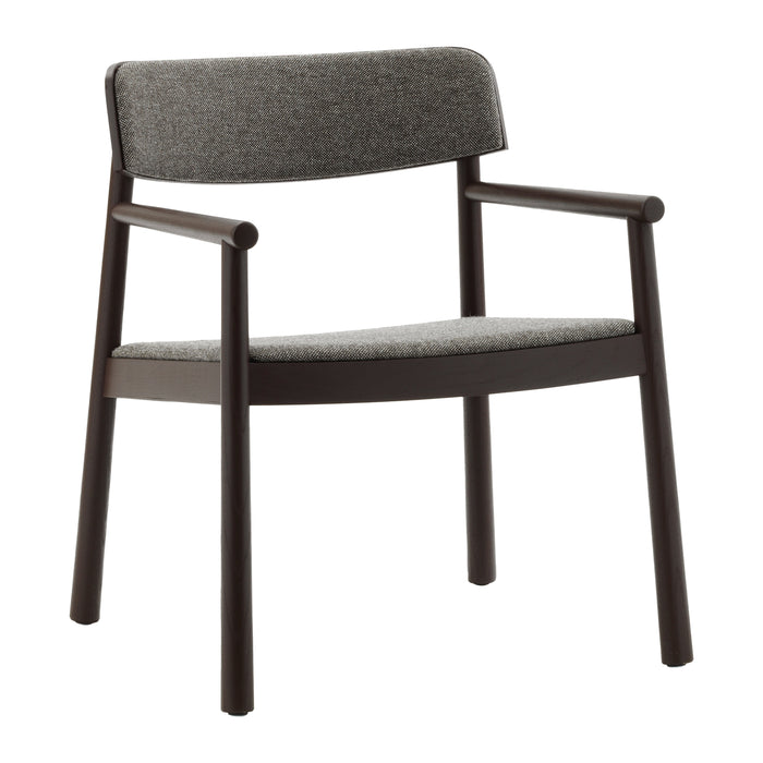 Normann Copenhagen Timb Fauteuil met Armleuning - Textiel - Donkergrijs / Bruin