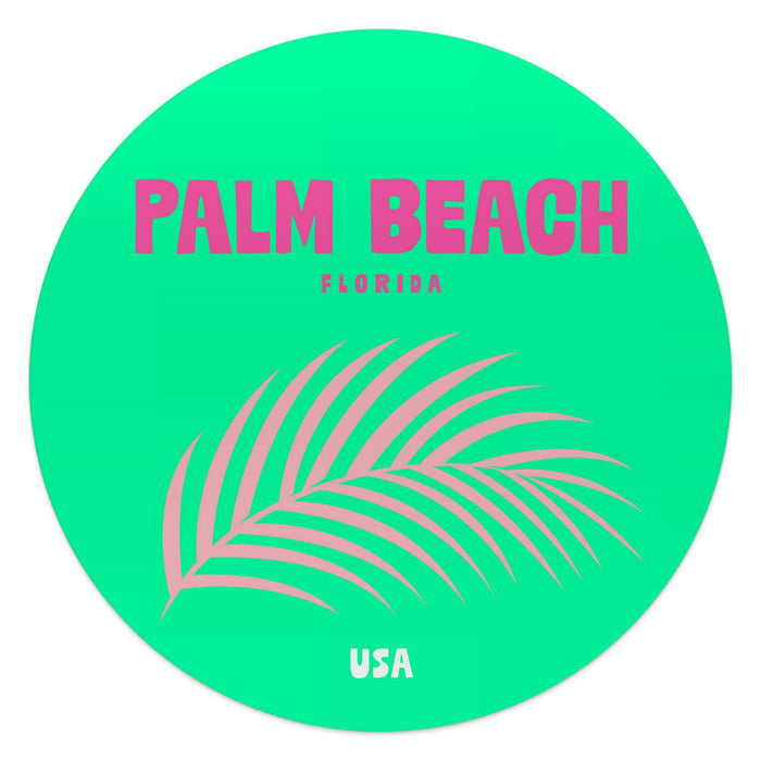 Reinders - Florida - Glasschilderij Ø 50 cm - Groen