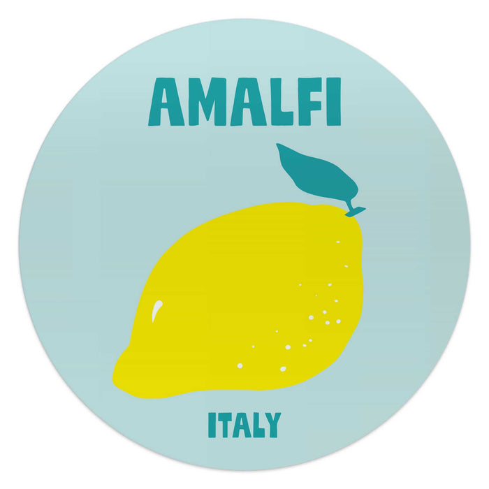 Reinders - Amalfi - Glasschilderij Ø 50 cm - Blauw