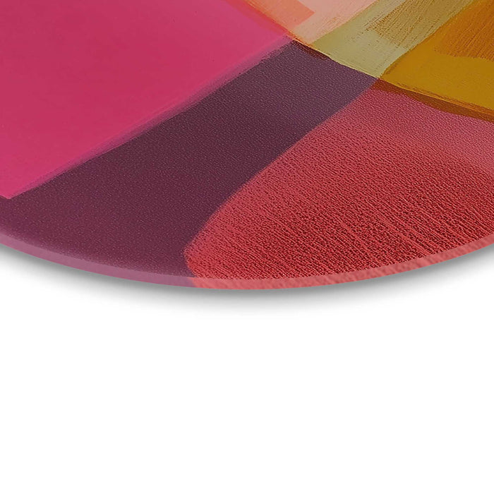 Reinders - Roze tinten II - Glasschilderij Ø 50 cm - Roze