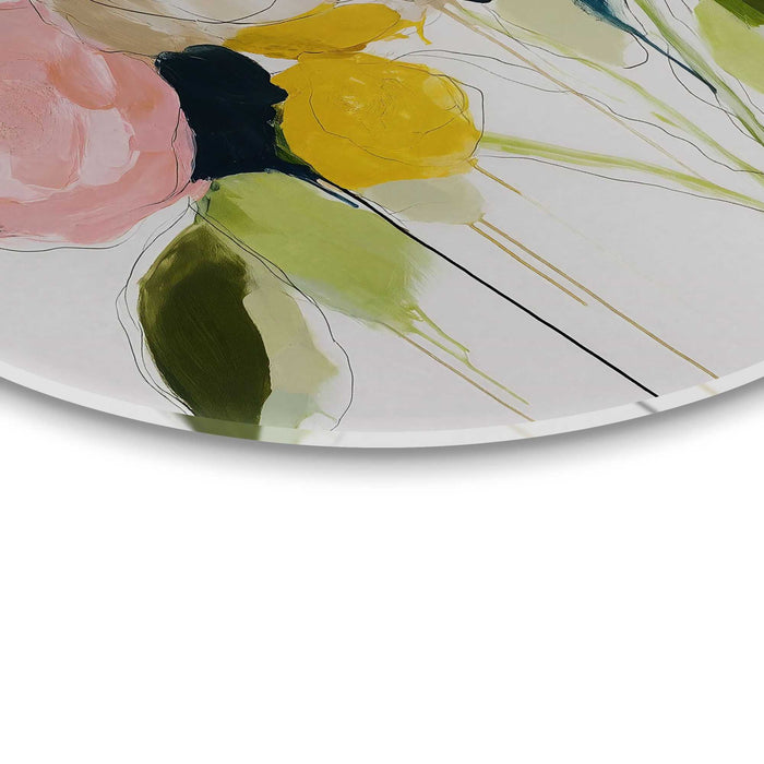 Reinders - Herfstboeket I - Glasschilderij Ø 70 cm - Bont