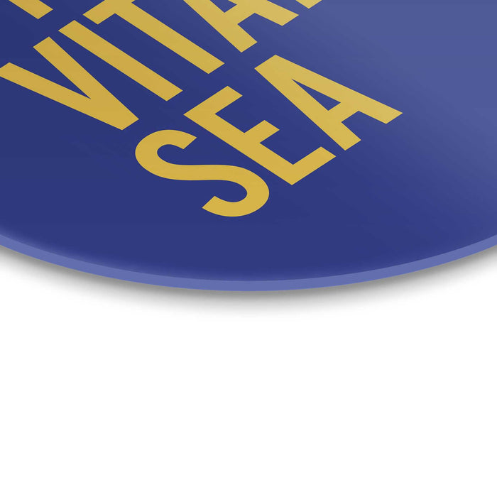 Reinders - Vitamin Sea - Glasschilderij Ø 70 cm - Blauw
