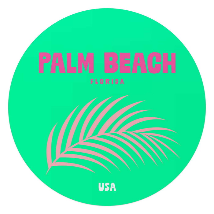 Reinders - Florida - Glasschilderij Ø 70 cm - Groen