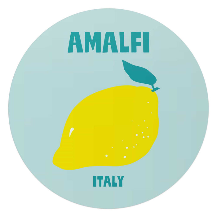 Reinders - Amalfi - Glasschilderij Ø 70 cm - Blauw