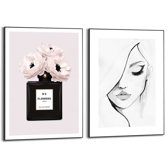 Reinders - Vrouwelijke schoonheid - Schilderijen set 50x70 cm - Wit