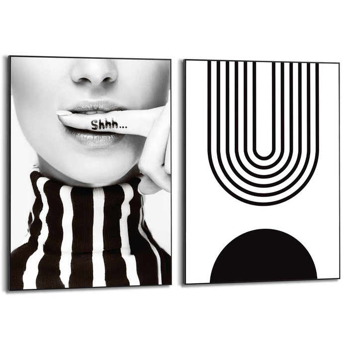 Reinders - Stilte in Stijl - Schilderijen set 50x70 cm - Zwart-Wit